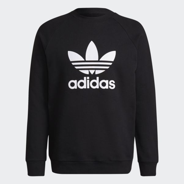 Sweat Adidas Adicolor Classics Trèfle Ras Du Cou Blanc