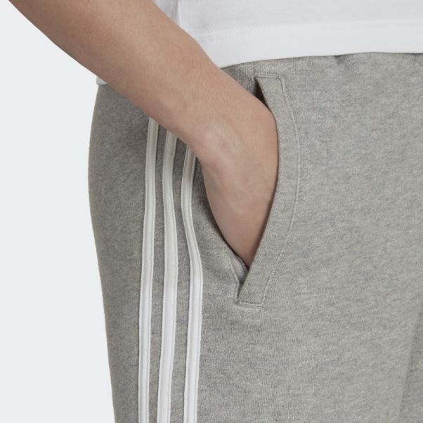 Short De Survêtement 3 Bandes Adidas Gris Moyen