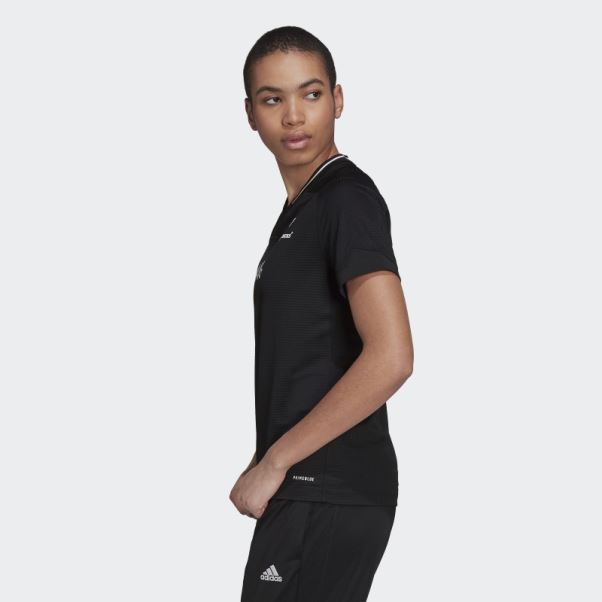 Maillot Domicile Adidas All Blacks Primeblue Réplique Noir