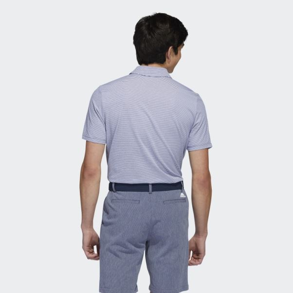 Polo à Rayures Ottomanes Bleu Marine Adidas