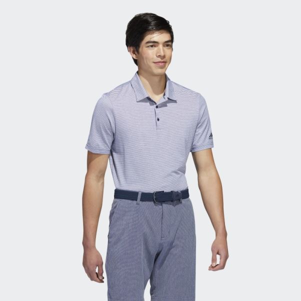 Polo à Rayures Ottomanes Bleu Marine Adidas
