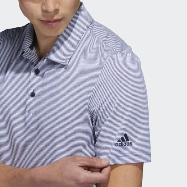 Polo à Rayures Ottomanes Bleu Marine Adidas