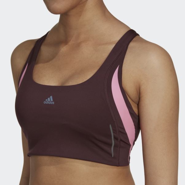 Soutien-gorge D'entraînement à Maintien Moyen Powerimpact Luxe Adidas Bordeaux