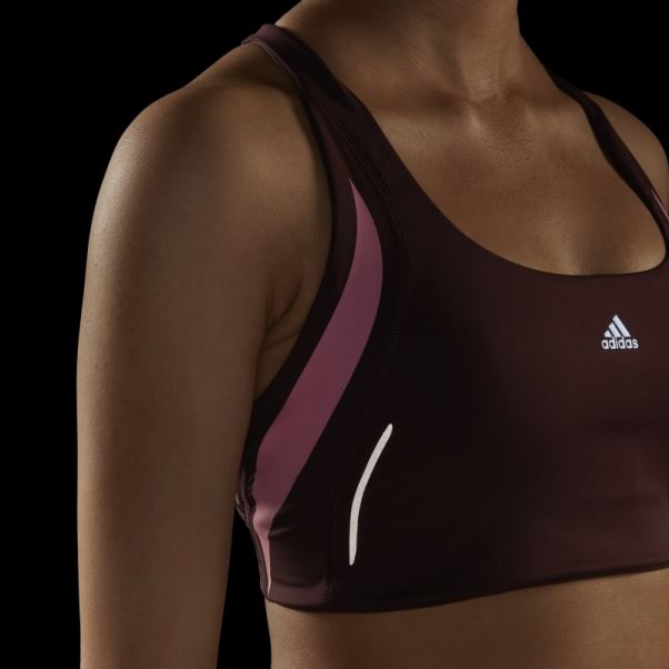 Soutien-gorge D'entraînement à Maintien Moyen Powerimpact Luxe Adidas Bordeaux