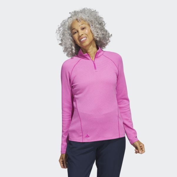 Pull Golf 1/4 Zip Fuchsia Adidas