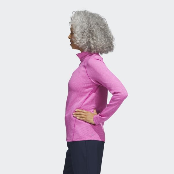 Pull Golf 1/4 Zip Fuchsia Adidas