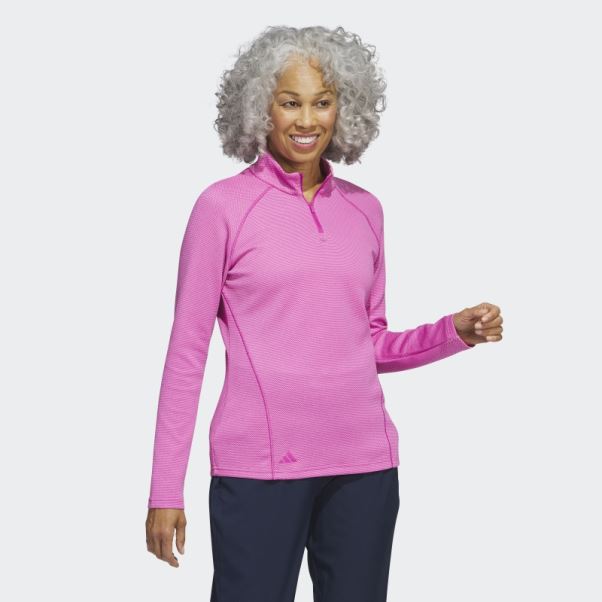 Pull Golf 1/4 Zip Fuchsia Adidas