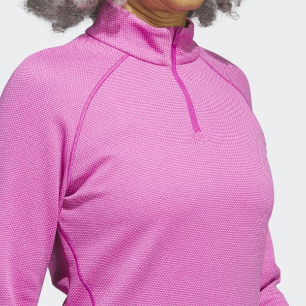 Pull Golf 1/4 Zip Fuchsia Adidas