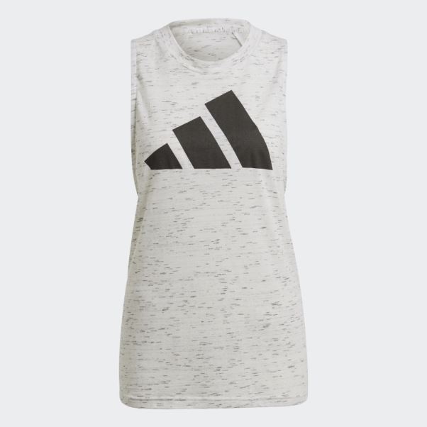 Adidas Sportswear Winners 2.0 Débardeur Blanc Melange Chaud