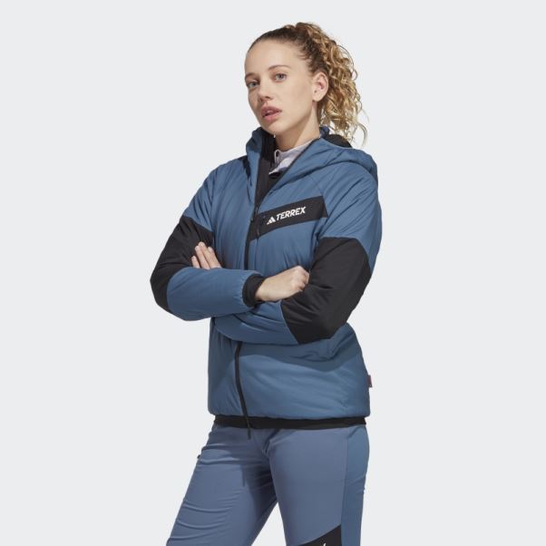 Acier Terrex Techrock Stretch Primaloft Veste à Capuche Adidas