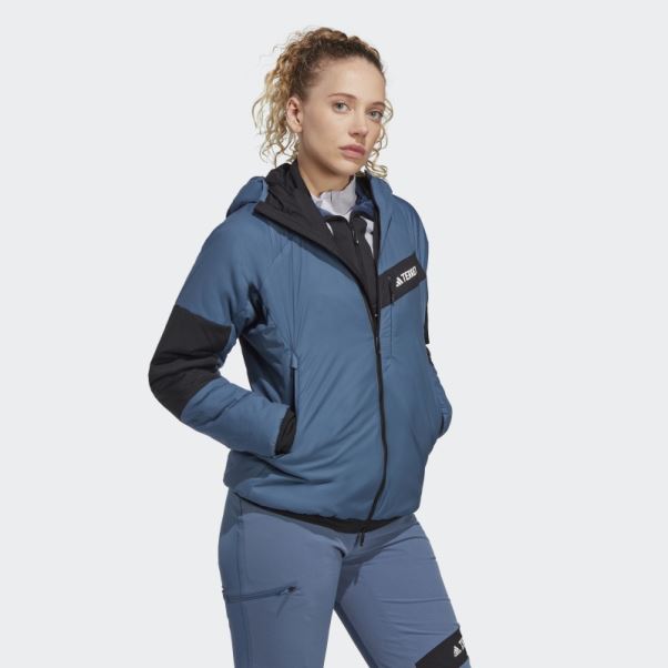 Acier Terrex Techrock Stretch Primaloft Veste à Capuche Adidas