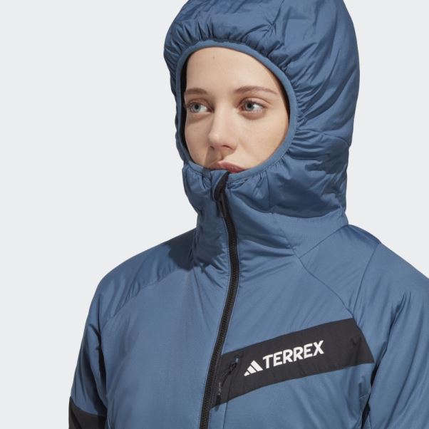 Acier Terrex Techrock Stretch Primaloft Veste à Capuche Adidas