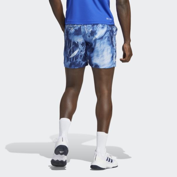 Short Graphique Adidas Melbourne Ergo Tennis Blanc Chaud