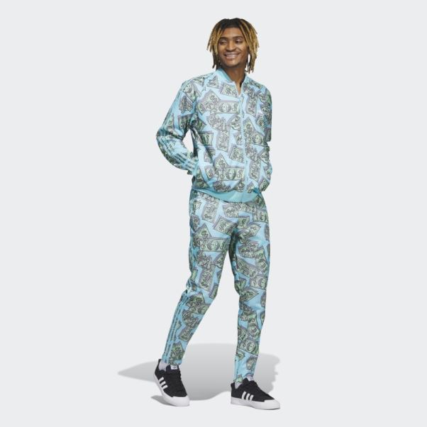 Adidas Frost Mint Jeremy Scott Veste De Survêtement à Imprimé Argent (non Genré)