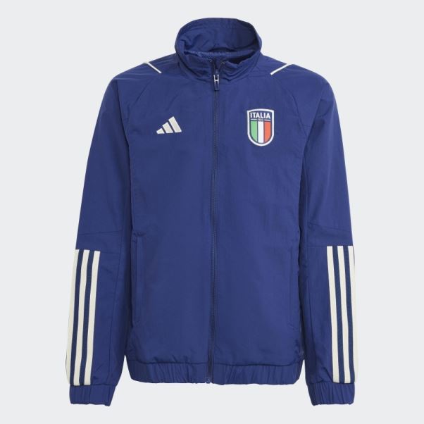 Italy Tiro 23 Presentation Track Top Bleu Foncé Adidas Stylé