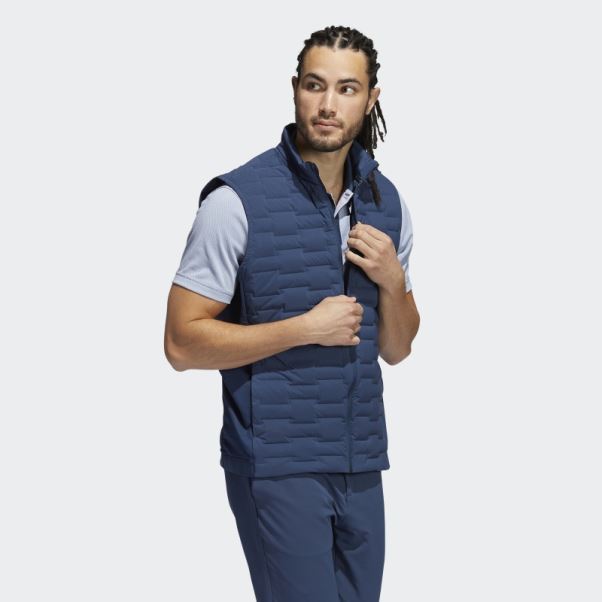 Gilet Matelassé Zip Intégral Frostguard Bleu Marine Adidas