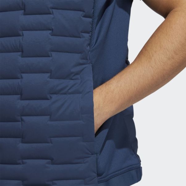 Gilet Matelassé Zip Intégral Frostguard Bleu Marine Adidas