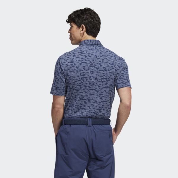 Polo Adidas Go-to Camouflage Bleu Marine