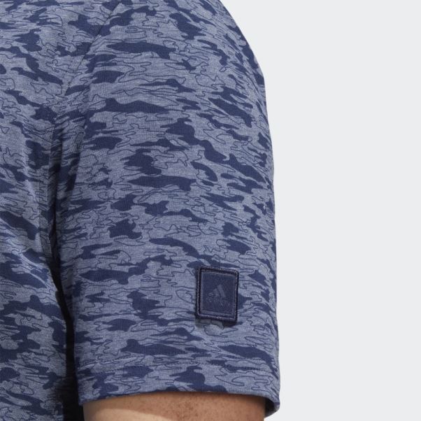 Polo Adidas Go-to Camouflage Bleu Marine