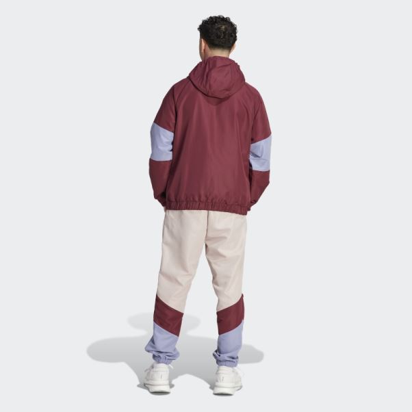élégant Survêtement Adidas Colorblock Rouge