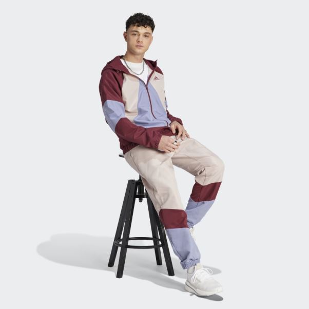 élégant Survêtement Adidas Colorblock Rouge