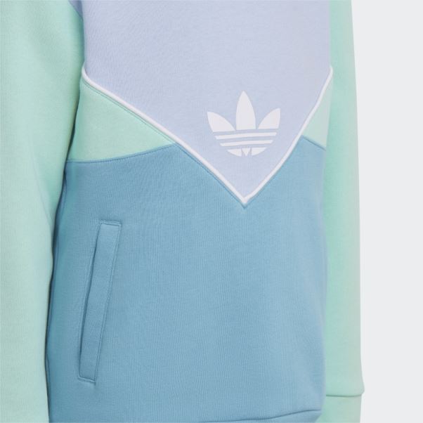 Ensemble Sweat Adidas Adicolor Bleu