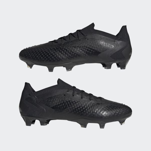 Chaussure Adidas Predator Precision.1 Noire Pour Sol Ferme