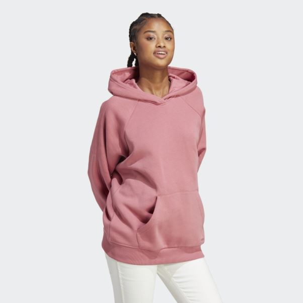 Tout Szn Polaire Copain Sweat à Capuche Adidas Rose