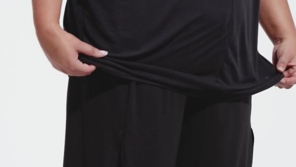 T-shirt Oversize Adidas Yoga Studio Noir (taille Plus)