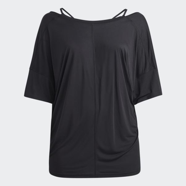 T-shirt Oversize Adidas Yoga Studio Noir (taille Plus)