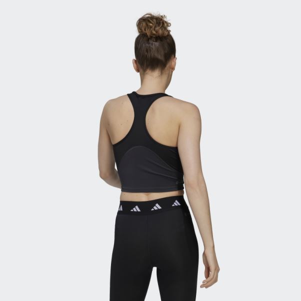 Débardeur Court Adidas Aeroready Train Hiit Noir