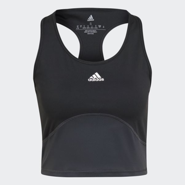 Débardeur Court Adidas Aeroready Train Hiit Noir