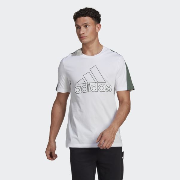 Adidas Future Icons Badge Brodé De Sport T-shirt Blanc