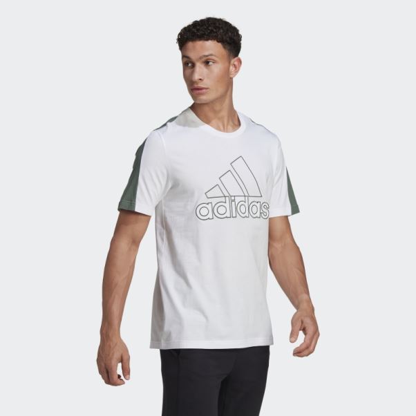 Adidas Future Icons Badge Brodé De Sport T-shirt Blanc
