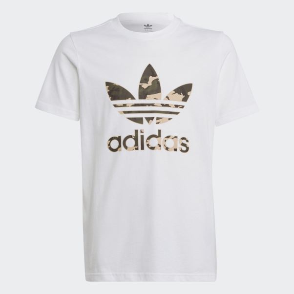 Tee Shirt Camo Blanc Adidas Mode