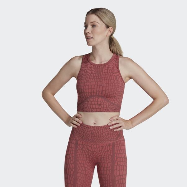 Soutien-gorge Texturé à Maintien Léger Formotion Sculpt Adidas Bordeaux