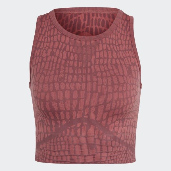 Soutien-gorge Texturé à Maintien Léger Formotion Sculpt Adidas Bordeaux