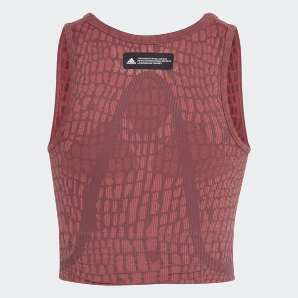 Soutien-gorge Texturé à Maintien Léger Formotion Sculpt Adidas Bordeaux