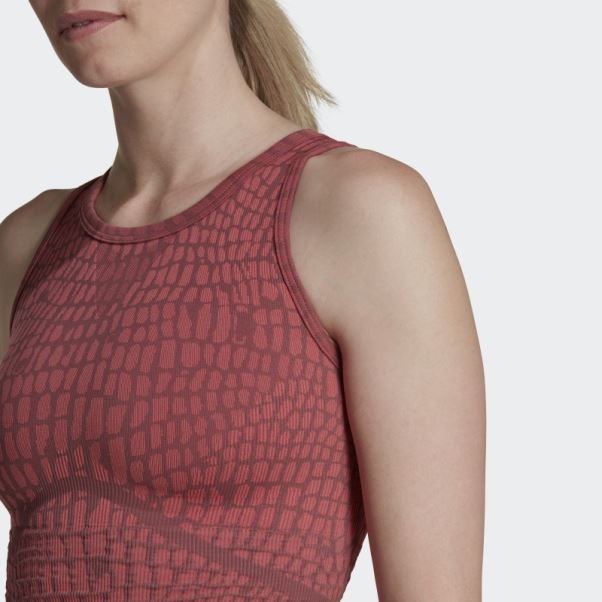 Soutien-gorge Texturé à Maintien Léger Formotion Sculpt Adidas Bordeaux