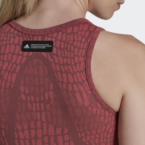 Soutien-gorge Texturé à Maintien Léger Formotion Sculpt Adidas Bordeaux