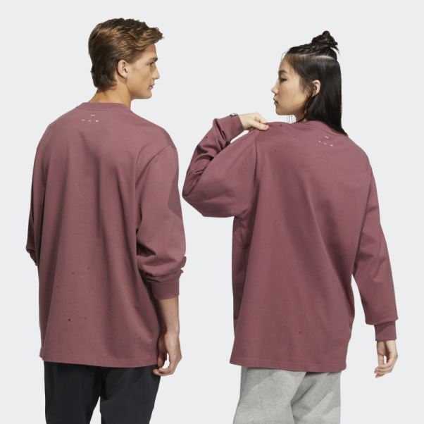 Adidas Song For The Muet T-shirt à Manches Longues Bordeaux