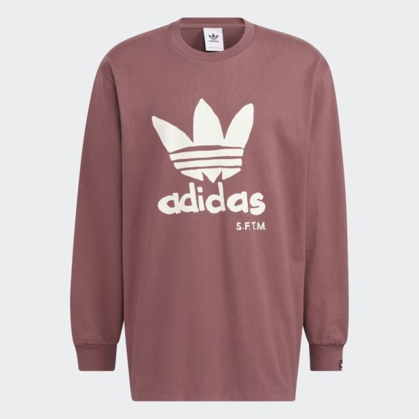 Adidas Song For The Muet T-shirt à Manches Longues Bordeaux