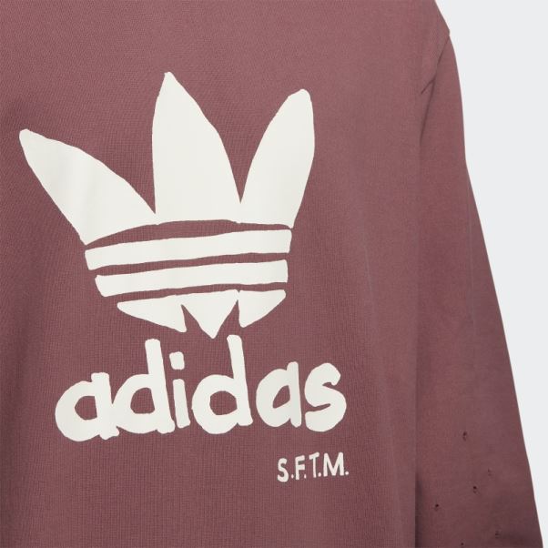Adidas Song For The Muet T-shirt à Manches Longues Bordeaux