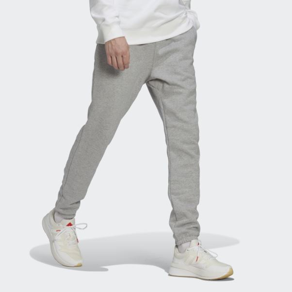 Pantalon Polaire Adidas Gris Moyen