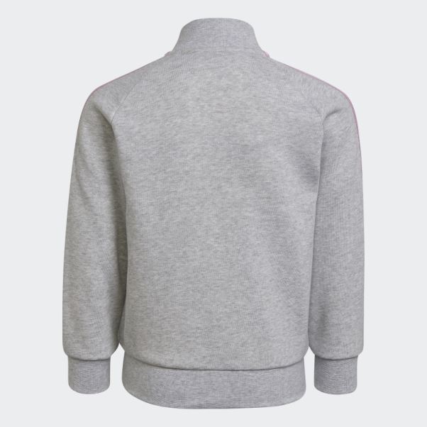Survêtement Adidas 3 Bandes Gris Clair Chiné