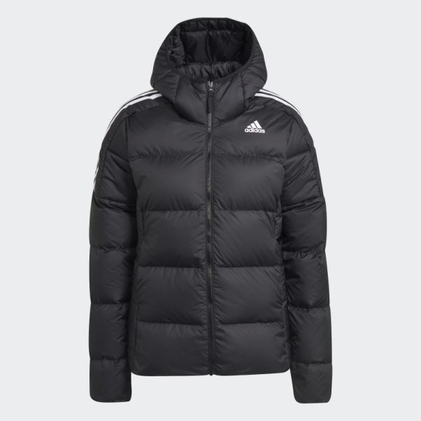 Doudoune à Capuche Essentials Midweight Noir Adidas