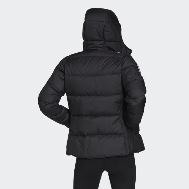Doudoune à Capuche Adidas Essentials Midweight Noir