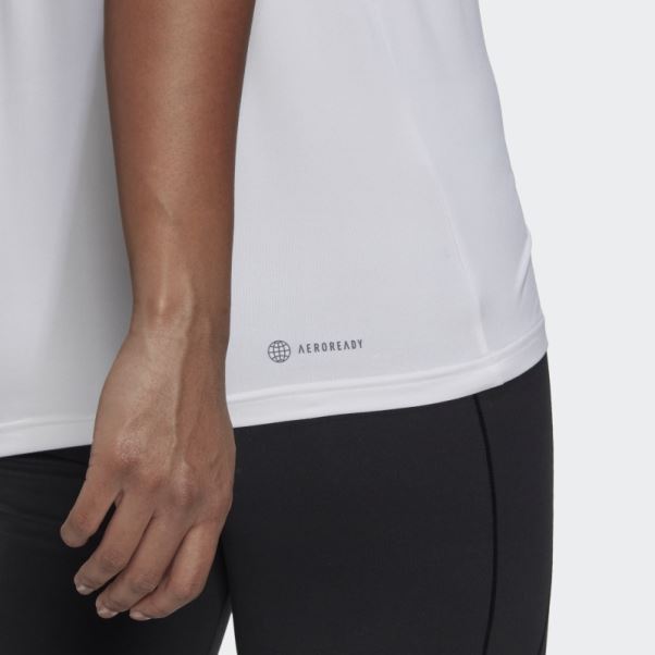 Aeroready Made For Training T-shirt Minimal Adidas Blanc