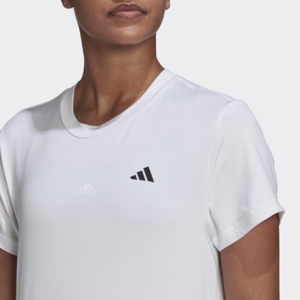 T-shirt Minimal Adidas Aeroready Made For Training Blanc