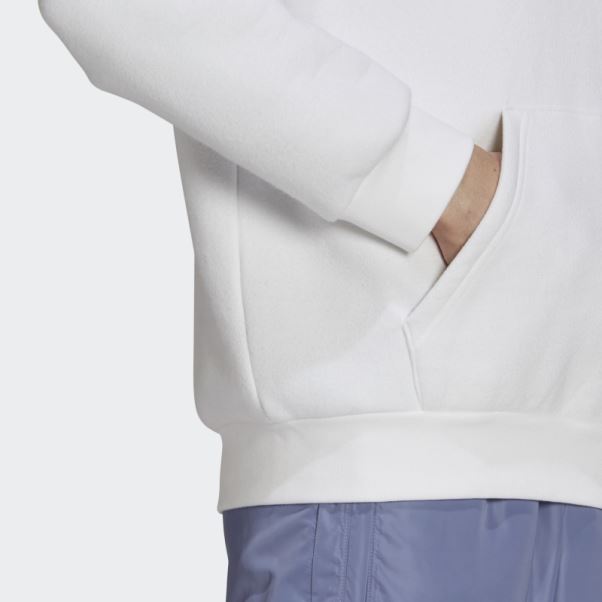 Sweat à Capuche Trèfle Adidas Adicolor Essentials Blanc